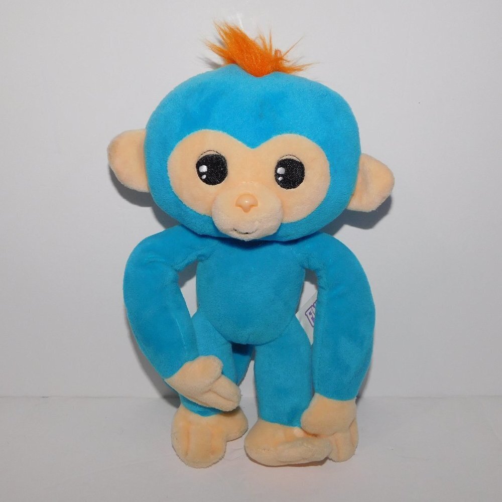 Blue Fingerling Monkey Bendable Poseable with Sound Wow Wow 9" Plush  stuffed